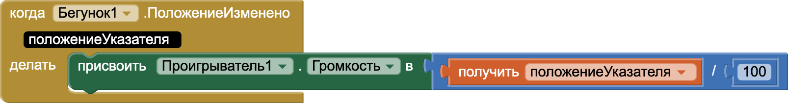 Управление громкостью